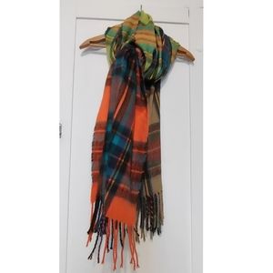 Renee's NYC mutli colored plaid wrap